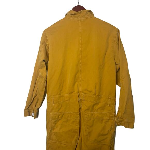 Big Bud Press Long Sleeve Everyday Jumpsuit Spicy Mustard Yellow sz L - Picture 5 of 10